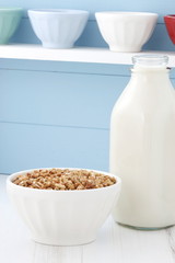 Delicious healthy cereal breakfast