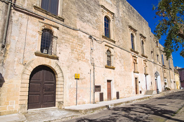 Fototapeta na wymiar Ducal palace. Alessano. Puglia. Italy.