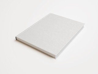 blank white book