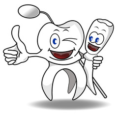 Denti che strizzano l'occhio
