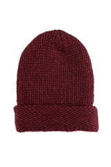 Knit hat on white