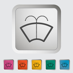 Obraz premium Car icon wiper.