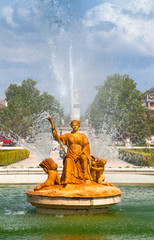 Naklejka premium Ceres Fountain at Parterre Garden in Aranjuez