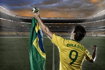 Foto op Canvas Braziliaanse voetballer © beto_chagas