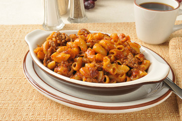 Chili macaroni with beef