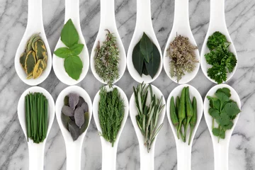 Foto op Aluminium Green Herbs © marilyn barbone