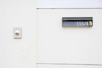 Background texture cement with a iron number 555/48