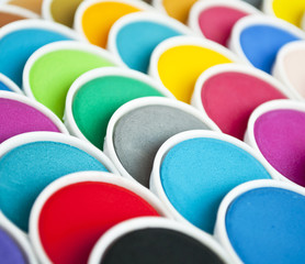 Abstract image of watercolor set