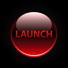 Red glossy launch button