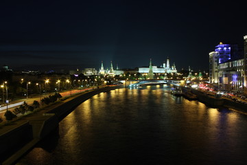 Fototapeta na wymiar noc Moskwa