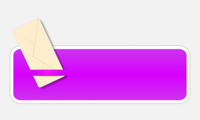 violet text box with envelope