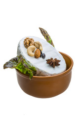 Fresh soft brie cheese