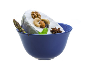 Fresh soft brie cheese