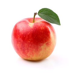 Sweet apple with leaf