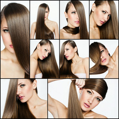 fashion hairstyle collage