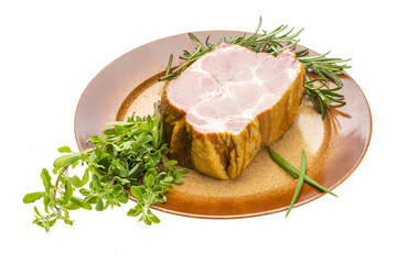 Bacon with vegetables