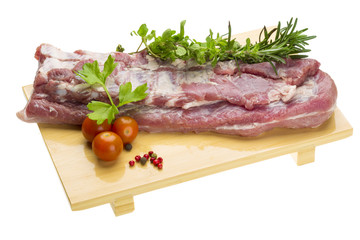 Raw pork meat