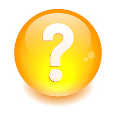 Sphere bouton question icon