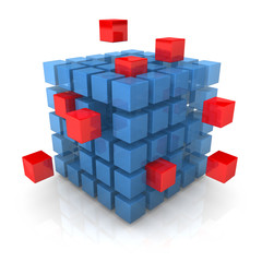 Obraz premium Bing Bang Cube