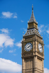 Fototapeta na wymiar Big Ben Westminster Elizabeth Clock Tower in London England.