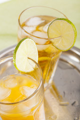 fresh summer drinks home made lemonade & orange juice