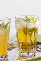 fresh summer drinks home made lemonade & orange juice