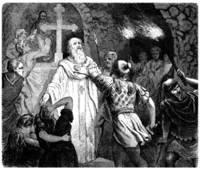 Ancient Rome : Vorbidden Mass in Catacombs