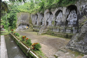 Il tempio di Gunung Kawi a Tampaksiring sull'isola di Bali