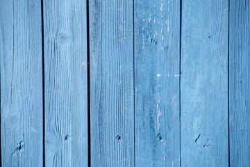 Fototapeta premium blue picket fence