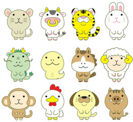 かわいい十二支