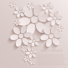 Vector flower background. Eps10