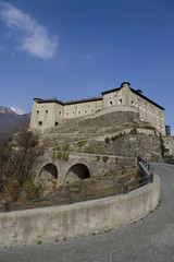 Obraz premium fort of Bard in the Aosta Valley