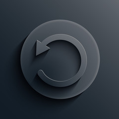 Vector dark circle icon. Eps10