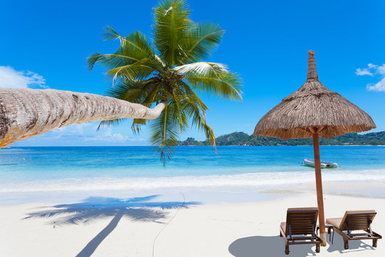 plage paradisiaque des Seychelles