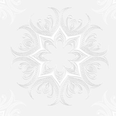 White ornament invitation card