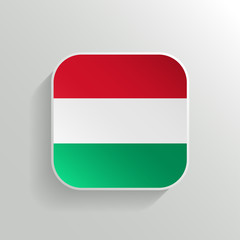 Fototapeta premium Vector Button - Hungary Flag Icon
