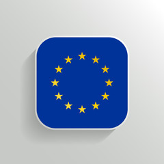 Vector Button - Europe Flag Icon