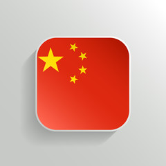 Vector Button - China Flag Icon