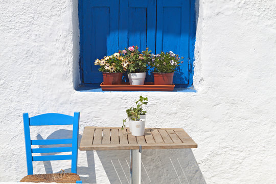Traditional Greek house from the Cyclades islands