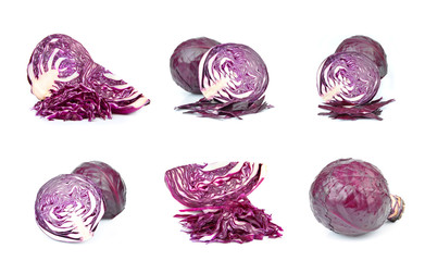 Fototapeta premium collage red cabbage