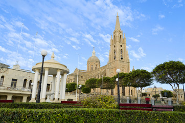 Ghajnsielem Parish Church in Gozo