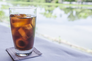 a glass of cola