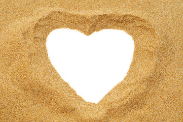 heart in the sand