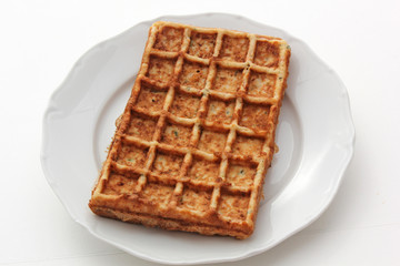 gaufre au saumon