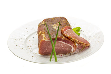 Bacon with vegetables