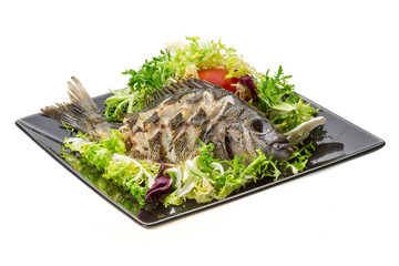 Grilled Tilapia with salad