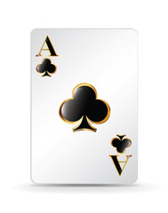 Clubs playing card