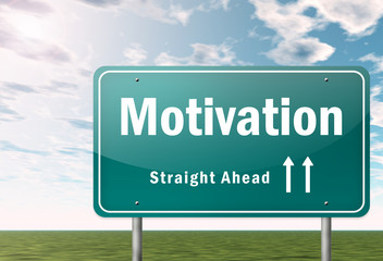 Highway Signpost "Motivation"
