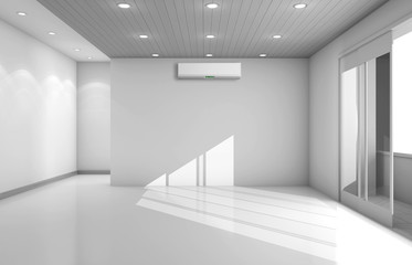 Interno con aria condizionata