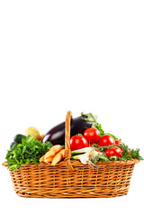 Fresh vegetables in basket